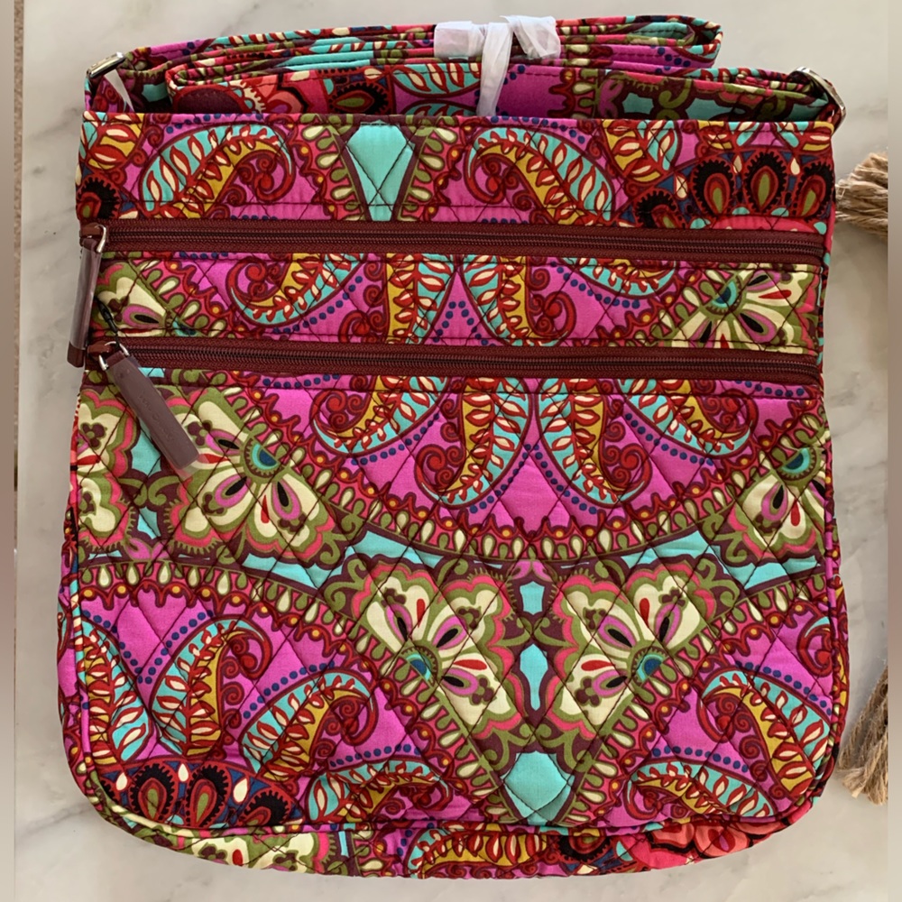 NWT…Vera Bradley Triple Zip Hipster in Resort Medallion.  3 available/$60 each.